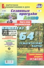 Сезонные прогулки "Лето". Карта-план. Группа раннего возраста / Батова Ирина Сергеевна