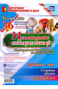 Музыкальное развитие детей 5-6 лет. Планирование деятельности на каждый месяц. Сентябрь-май. ФГОС / Петухова Анна Александровна