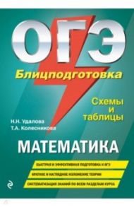 ОГЭ. Математика. Блицподготовка (схемы и таблицы) / Удалова Наталья Николаевна, Колесникова Татьяна Александровна