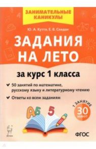 Задания на лето. 50 занятий по математике, русскому языку и литературному чтению. За курс 1 класса / Куття Юлия Александровна, Скидан Евгения Владимировна