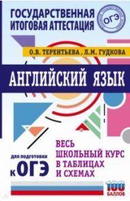 Английский язык. Весь школьный курс в таблицах и схемах для подготовки к ОГЭ / Терентьева Ольга Валентиновна, Гудкова Лидия Михайловна