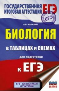 ЕГЭ. Биология в таблицах и схемах для подготовки к ЕГЭ / Маталин Андрей Владимирович