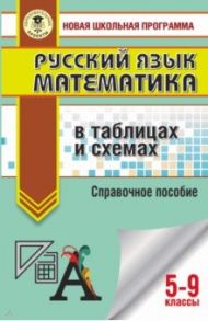 ОГЭ. Русский язык. Математика в таблицах и схемах для подготовки к ОГЭ / Текучева Ирина Викторовна, Слонимский Лев Иосифович, Слонимская Ирина Семеновна