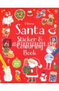 Santa Sticker and Colouring Book