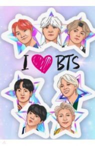 Обложка для паспорта "I love BTS"