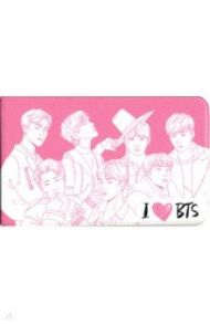 Чехол для карточек "I love BTS"