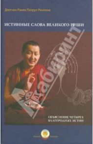 Истинные слова Великого Риши. Объяснение четырех благодарных истин / Ринпоче Дзогчен Раняк Патрул