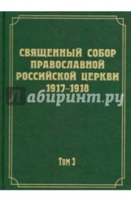 Документы Священного Собора Православной Российской Церкви 1917 - 1918 гг. Том 3. Протоколы Собора