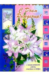 1БТ-002/День рождения/открытка гигант двойная