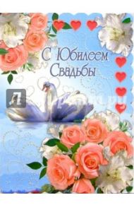1БТ-004/С юбилеем свадьбы/открытка двойная гигант