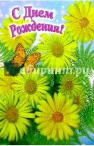 6Т-045/День рождения/открытка-вырубка