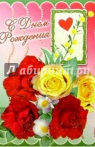 6Т-046/День рождения/открытка-вырубка