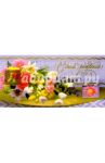 4772/День рождения/открытка вырубка тройная