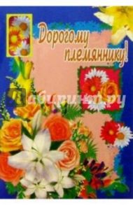 3Т-354/Дорогому племяннику/открытка-вырубка двойная