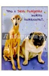 З-064/День рождения/открытка двойная