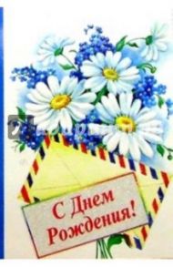 3КТ-061/День рождения/открытка-вырубка двойная