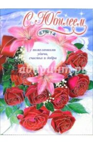 1БКТ-003/С Юбилеем/открытка гигант двойная