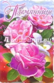 3КТ-187/Племяннице/открытка-вырубка двойная