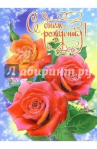 1КТ-071/День рождения/открытка-гигант двойная
