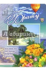 1ВКТ-005/Брату/открытка-гигант вырубка