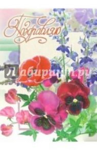 1ВКТ-033/Поздравляю/открытка-гигант вырубка