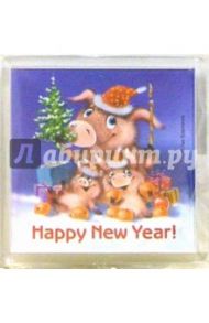 Магнитик Happy New year! (РМ000)