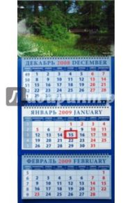 Календарь 2009 Пейзаж с мостиком (16812)