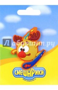 Значок "Лосяш на сноуборде. Смешарики" (FL-PIN-06)