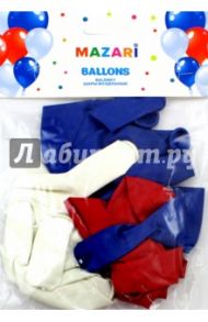 Шар воздушный ТРИКОЛОР, 30 см, 15 штук (М-8890)