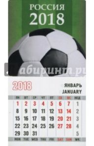 Календарь-магнит на 2018 год "Россия 2018. Футбольный мяч"