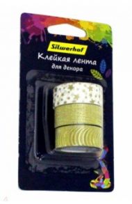 Клейкая лента Цветландия Золотые звезды (набор 3 штуки) (899111)