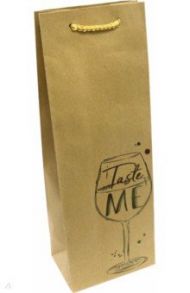 Пакет из крафт-бумаги "Taste me" 12,7х36х8,3см (79122)
