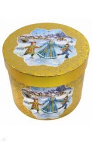 Коробка подарочная "Зимние забавы" 18*18*14 см (78451)