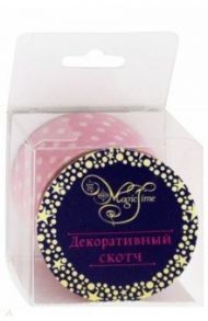 Лента самоклеющаяся "Горошек на розовом" (79232)