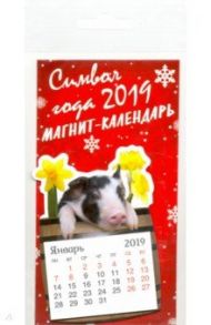 Календарь на 2019 год вырубной на магните "Символ года-2"