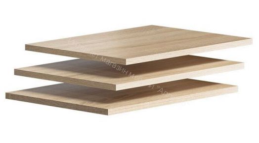 Полки ЯН-23 к шкафу для одежды ЯН-01 (3шт.) "Янна"