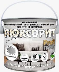 Грунт Выравнивающий Красковия Люксорит PROFI 3кг Белый, Укрывающий, Антисептический