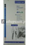 Карандаш чернографитовый Mars Lumograph 100, 12 штук (100G12S)