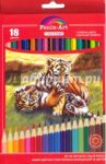 Набор цветных пластиковых карандашей "Тигрята" (18 цветов) (40038)