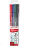 Набор капиллярных ручек Brauberg Fineliner. 4 цвета. Трехгранный корпус (141524)