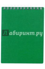 Блокнот, 80 листов, А6, гребень, WOOD, зеленый (80Б6B1гр_02207)