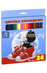 Карандаши цветные "Милые пушистики" (24 цветов) (BKc_24230)