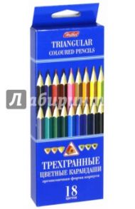 Карандаши цветные трехгранные (18 цветов) (BKt_18400)