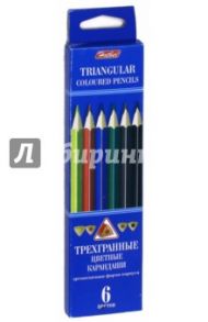 Карандаши цветные трехгранные (6 цветов) (BKt_06400)