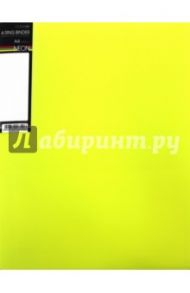 Папка на 4 кольцах, пластиковая NEON 4-RING BINDER, желтая (4AB4_02036)