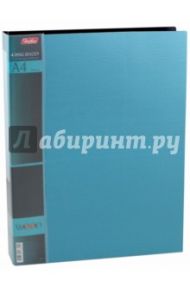 Папка на 4 кольцах, пластиковая WOOD 4-RING BINDER, бирюза (4AB4_02223)