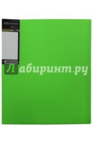 Папка с вкладышами, пластиковая, 20 вкладышей NEON DISPLAY BOOK, зеленая (20AV4_02034)