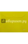 Папка-конверт на кнопке, А4, желтая (AKk4_00005)