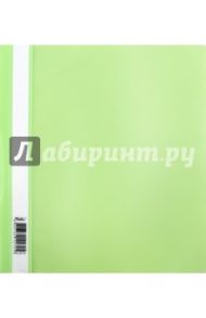 Папка-скоросшиватель, пластиковая, прозрачная, А4, салатовая (AS4_00119)