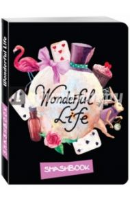 Смэшбук. Блокнот для творческих людей с наклейками, А5+ "Wonderful life"